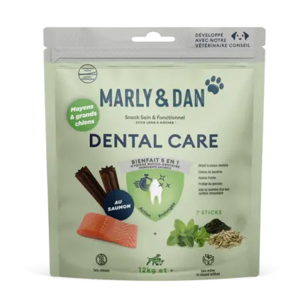 MARLY&DAN חטיף דנטלי L/M לכלבים 7 יחידות 140 גרם
