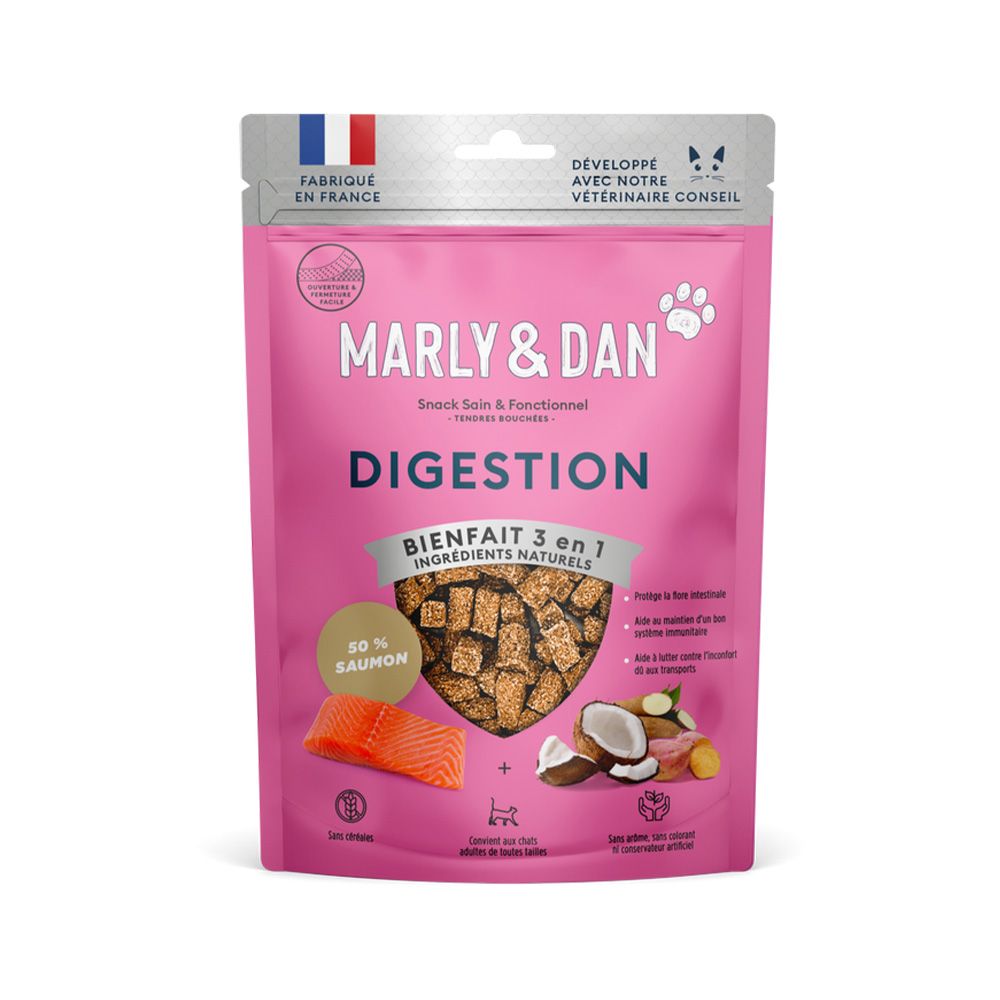 MARLY&DAN חטיף רך לחתולים מערכת עיקול 40 גרם