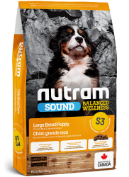 נוטרם S3 גור גזע גדול ע"ב עוף ושיבולת שועל  11.4 ק"ג Nutram