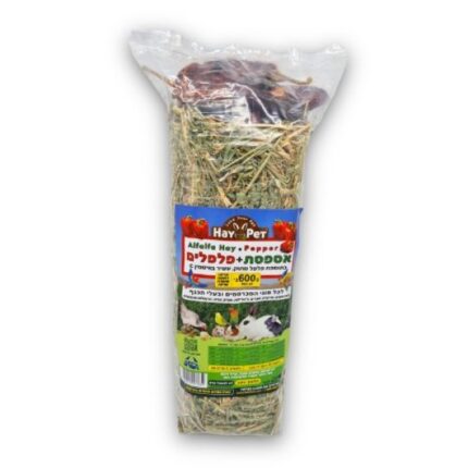 היי פט אספסת גמבה אדומה 600 גרם HAY PET
