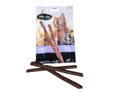 חטיף נייטיב וואי סטיק לחתול בטעם ברווז 3 יחידות 15 גרם Native Way