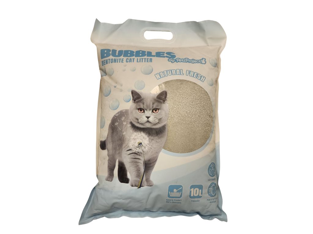 649870168498 באבל חול בנטונייט טבעי 10 ליטר BUBBLES – תמונה 1