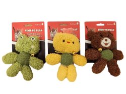 בובות חבר פרוותי עם כדור קטניפ לחתול PetsProject