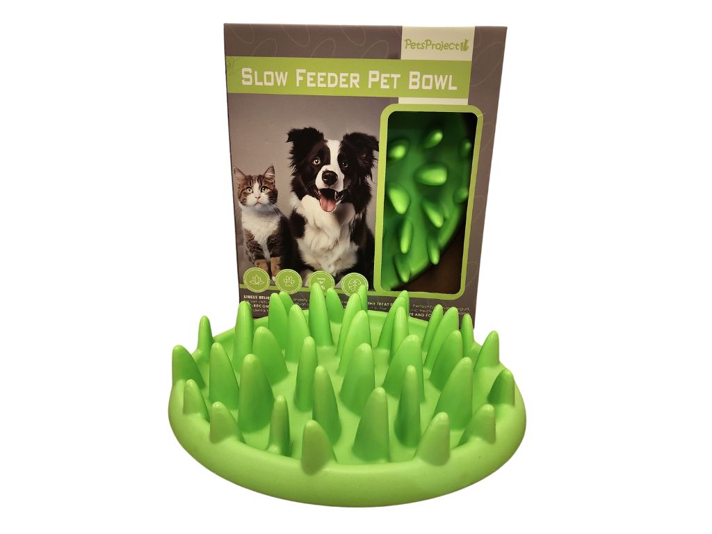 קערה ירוקה להאכלה איטית PetsProject