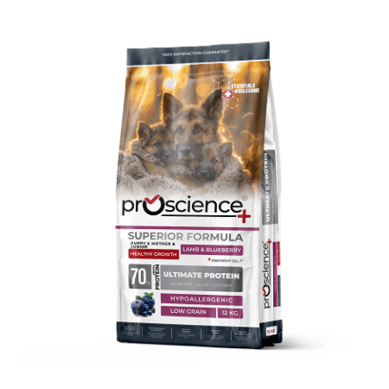 פרו סיינס כלב גור כבש ואוכמניות 12 ק"ג Pro Science
