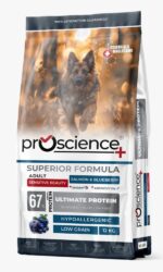 פרו סיינס לכלב בוגר סלמון ואוכמניות 12 ק"ג Pro Science