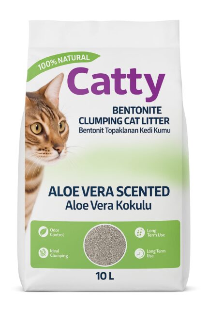 חול חתולים קטי 10 ליטר אלוורה Catty