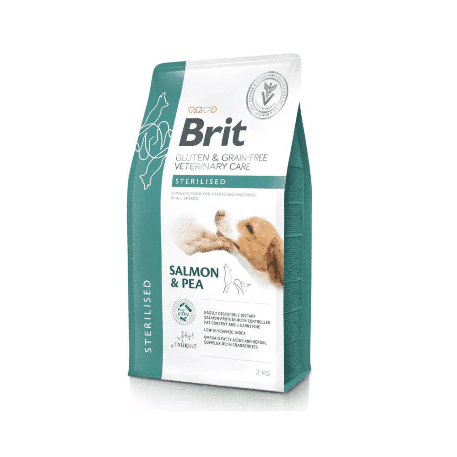 בריט תזונה וטרינרית לכלבים סטרלייז 2 ק”ג Brit Veterinary Diet