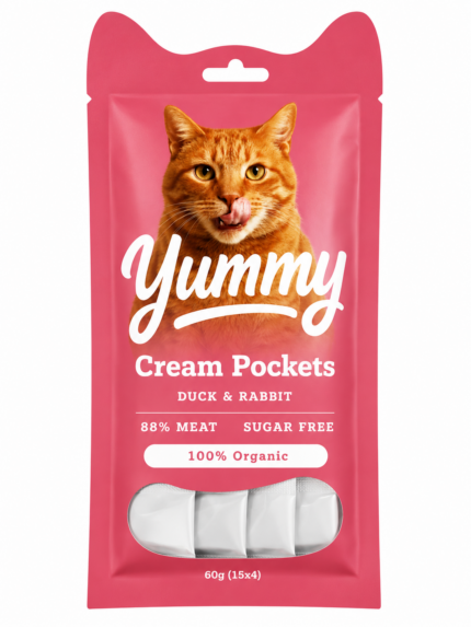 חטיף שלוקים יאמי ברווז וארנב 4 יח` 60 גרם Yummy
