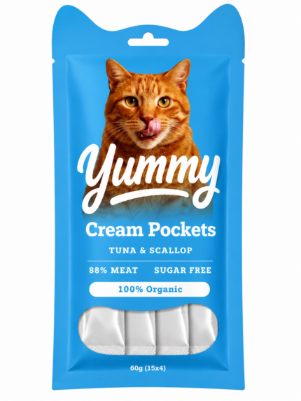 חטיף שלוקים יאמי טונה וצדפות 4 יח` 60 גרם Yummy