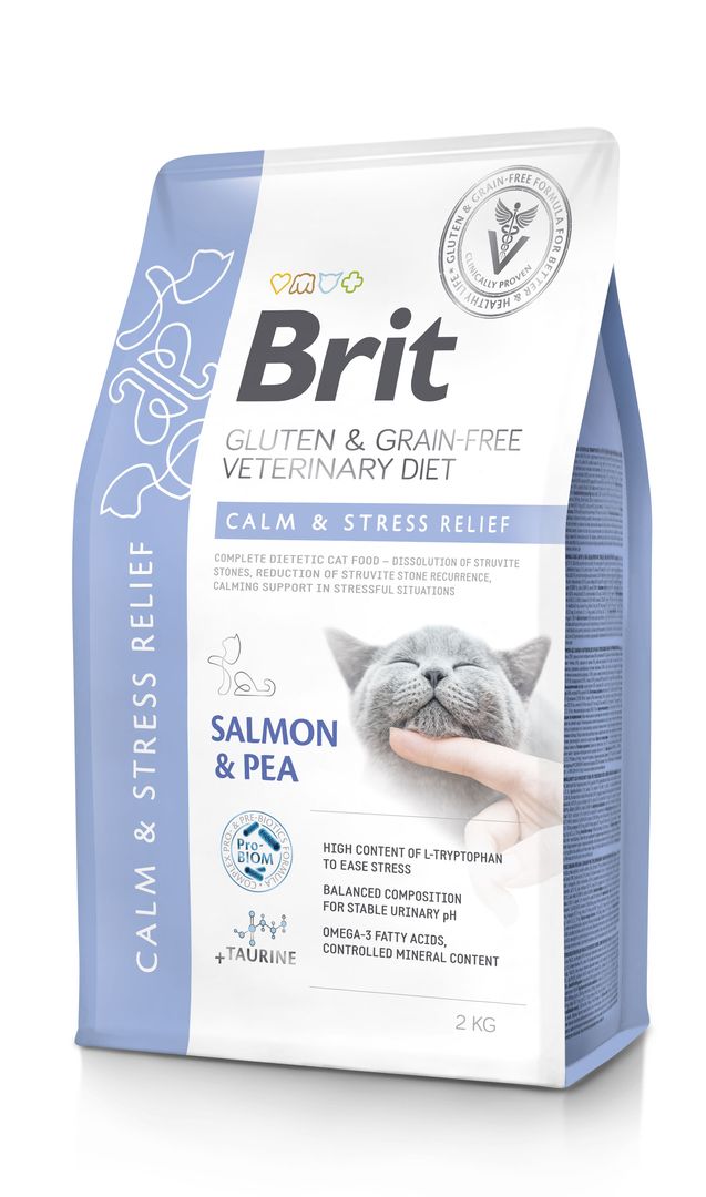 8595602559862 רפואי בריט חתול הרגעה 2 ק"ג Brit Veterinary Diet – תמונה 1